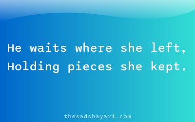 Waiting sad shayari in Hindi about lost love