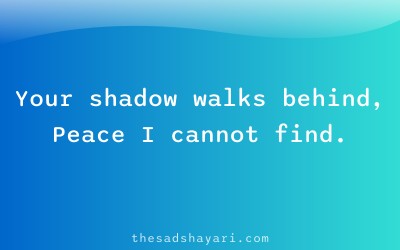 Sad Gujarati shayari about following memories