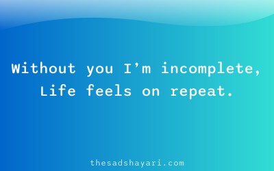 Sad Gujarati shayari about emptiness and missing