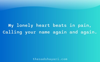 Sad dard bhari Hindi shayari about lonely heart