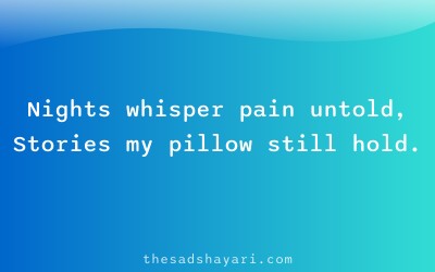 Painful Hindi poetry about lonely nights