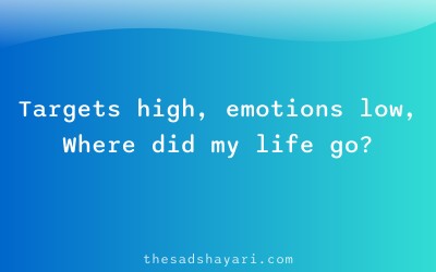 Office stress shayari about deadlines and emotions