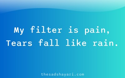 Sad DP quote shayari about tears and emotion