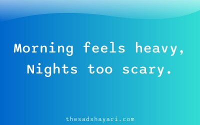 Sad Hindi judai shayari about morning tears