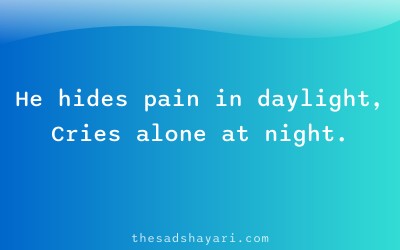 Sad Hindi shayari about crying at night