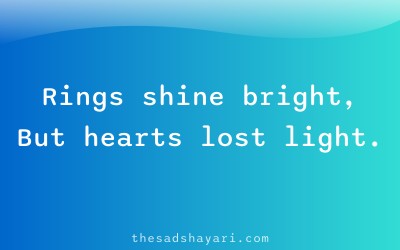 Sad Hindi shayari about love after marriage