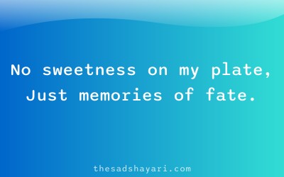 Sad Hindi birthday shayari about crying alone