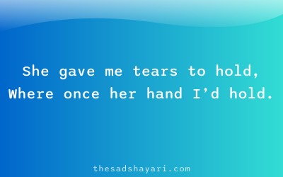 Heart touching Hindi shayari about lost affection