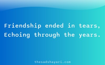 Emotional dosti bewafa shayari in Hindi