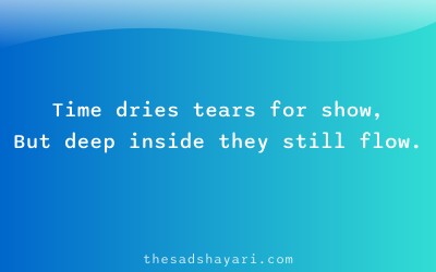 Emotional Hindi shayari about pain and time