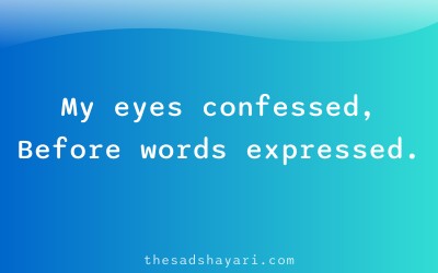 Unspoken shayari about emotions through tears