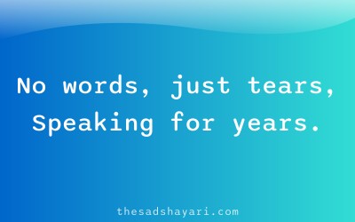 Heart touching sad shayari in Hindi about tears