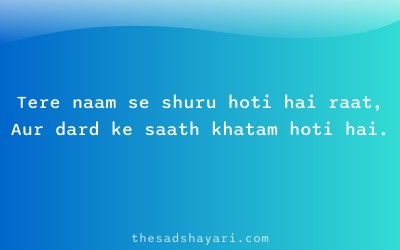Hinglish sad shayari about sleepless nights