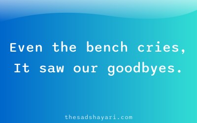 Sad Hindi shayari about waiting at old place