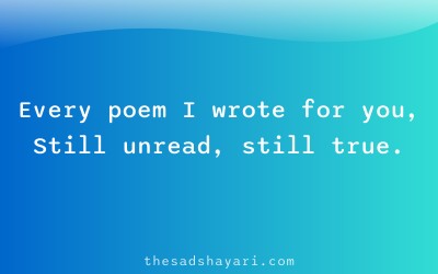 Sad unsaid feelings shayari about hidden poetry
