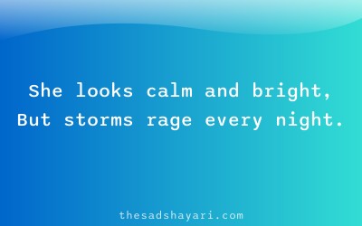 Girls sad shayari about hidden struggles