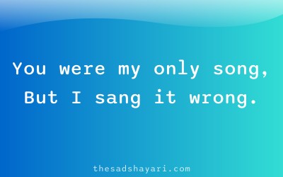 Sad Hindi shayari about love that remains