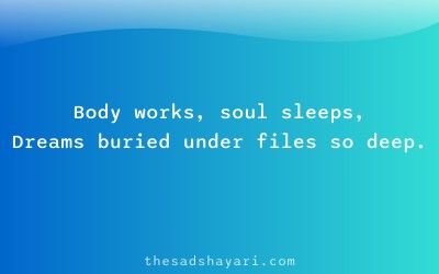 Girls sad shayari about tired soul and fake smile