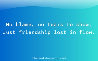 Friendship sad shayari about broken bond