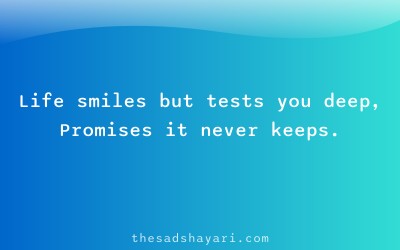 Sad Hindi shayari about bitter truth of life