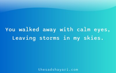 Sad breakup shayari about departure