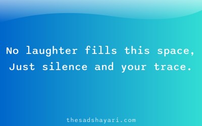 Hindi shayari about silence on festival day