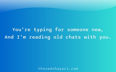 Ignore block shayari about being replaced