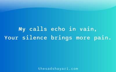 Hindi breakup shayari about ignored messages