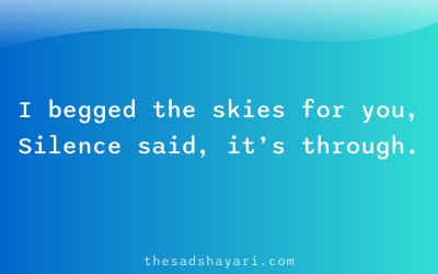 Sad dua shayari about unanswered prayers