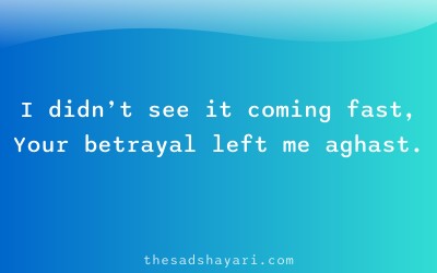 Bewafa friendship shayari about unexpected betrayal