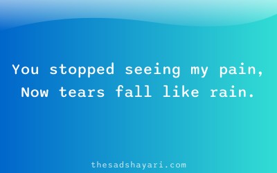 Sad Hindi shayari about unseen feelings