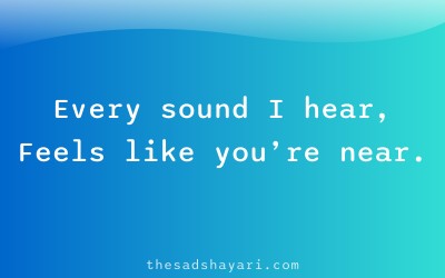 Sad waiting shayari about hoping she returns