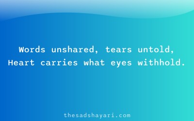 Heart touching painful poetry about silent wounds