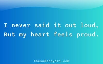 One sided shayari about unspoken confession