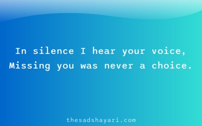 Miss you Hindi shayari about silent memories