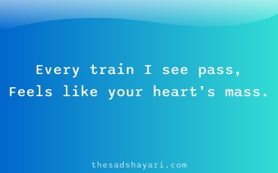 Sad Hindi shayari about waiting and distance