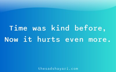 Sad Hindi poetry about pain of time