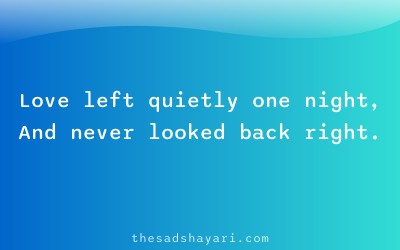 Relationship breakup shayari about love leaving