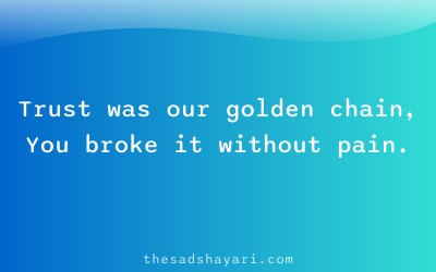 Bewafa friendship shayari in Hindi about trust