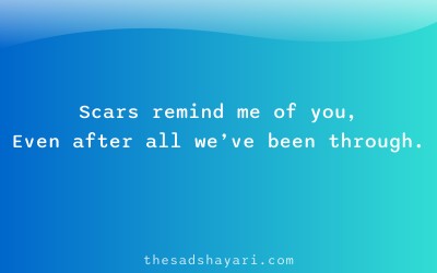 Sad Hindi shayari about emotional wounds