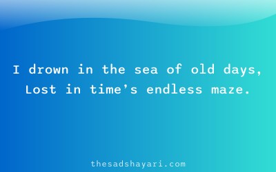 Old memories shayari about being lost in the past
