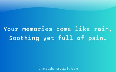 Hindi yaad shayari about painful memories