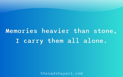 Emotional Hindi poetry about heavy memories