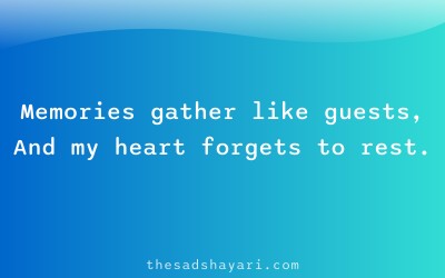 Sad Hindi shayari about gatherings of memories