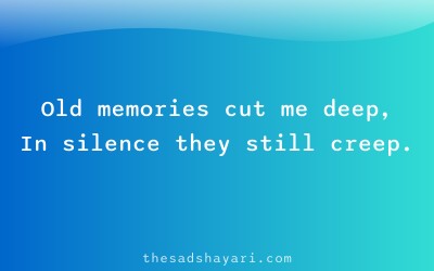 Gujarati sad shayari about wounds of memory