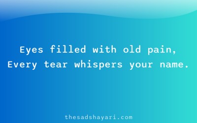 Gujarati sad shayari about tears and memories