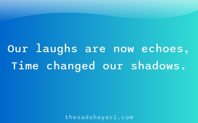 Emotional shayari about friendship distance