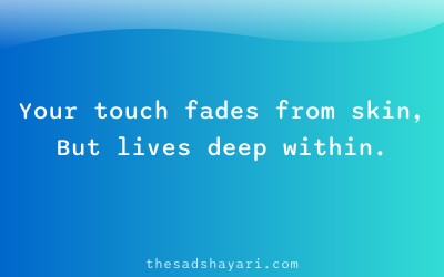 Sad Hindi shayari about touch of old love