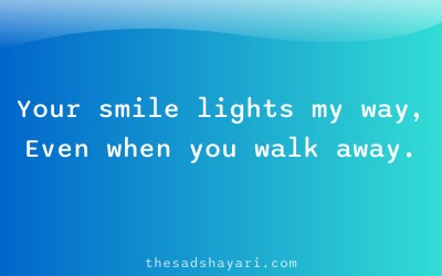 Emotional one sided shayari about smile and pain