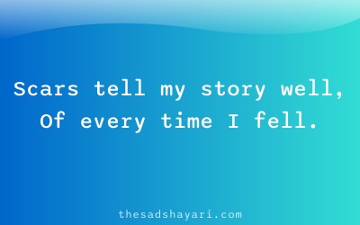 Painful Hindi poetry about emotional scars